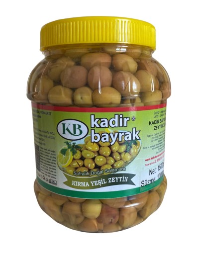 Özel Harman Yeşil Kırma Zeytin Net 1 Kg